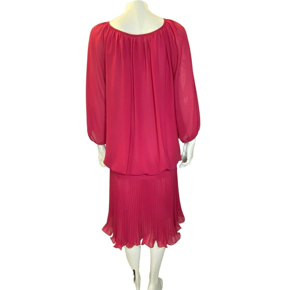 Vintage Women's Dress size 6 8 Lizzy & Johnny by Lucero drop waist 80's retro - Picture 8 of 9